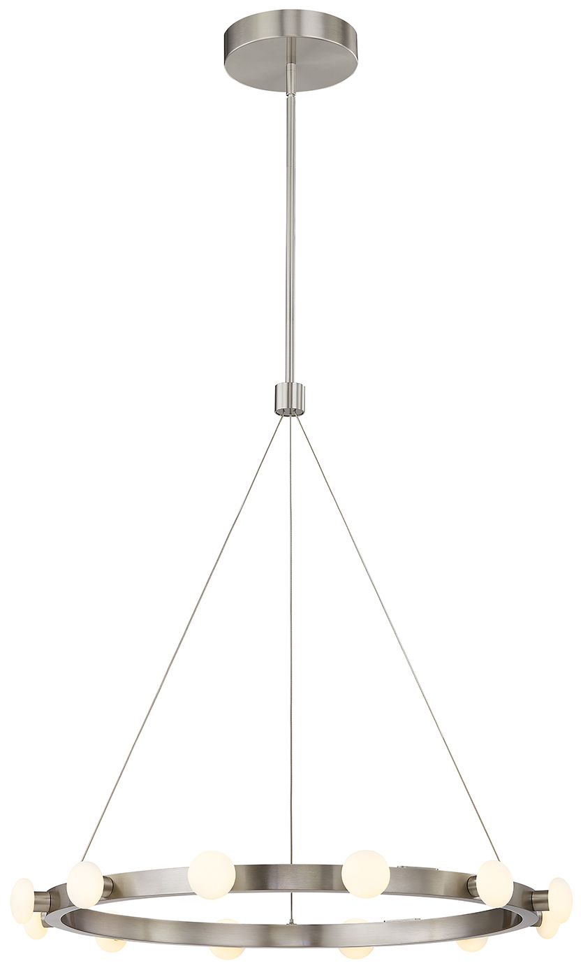 Image 3 Kuzco Rezz LED 28-in Brushed Nickel Pendant more views