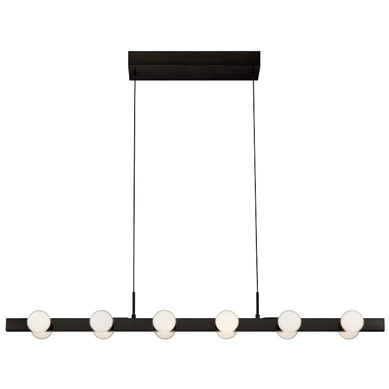 Image 1 Kuzco Rezz LED 36-in Black Linear Pendant