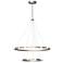 Kuzco Rezz LED 36-in Brushed Nickel LED Chandeliers