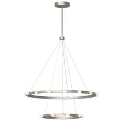 Kuzco Rezz LED 36-in Brushed Nickel LED Chandeliers