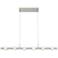 Kuzco Rezz LED 36-in Brushed Nickel Linear Pendant
