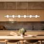 1_Kuzco Rezz LED 36-in Brushed Nickel Linear Pendant