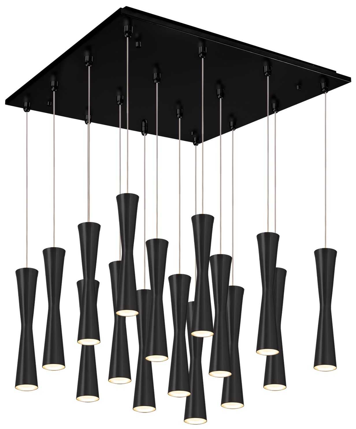 Kuzco Robson 19-in Black 16-Light Multi Pendant
