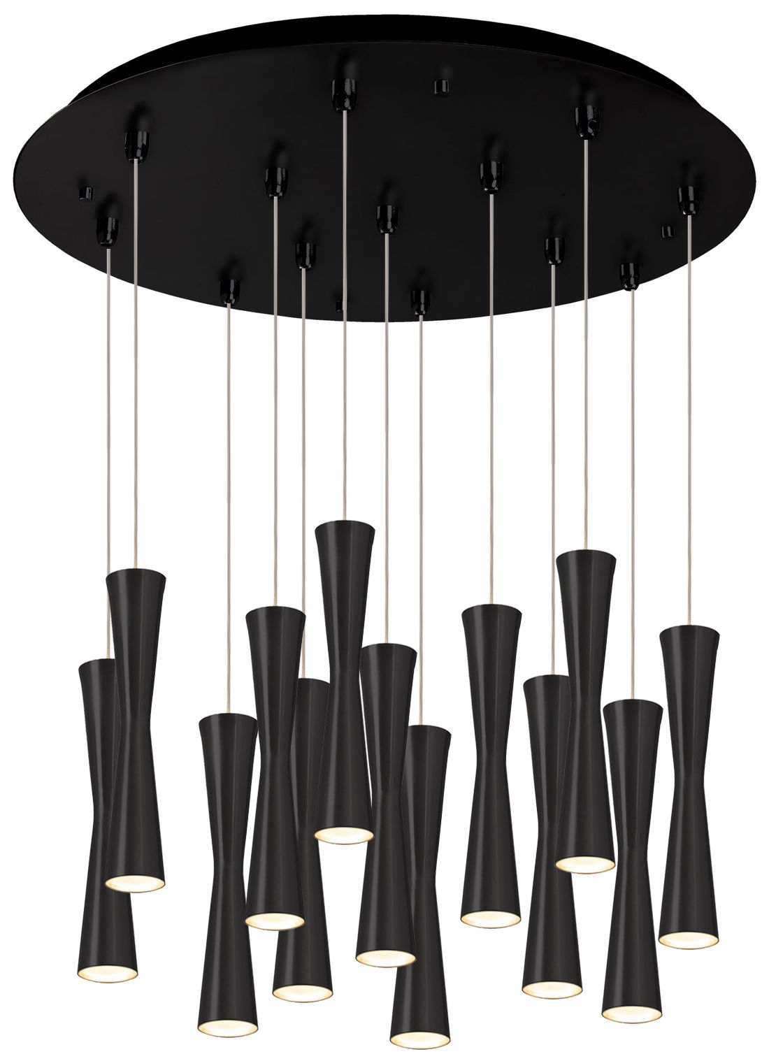 Kuzco Robson 24-in Black 13-Light Multi Pendant