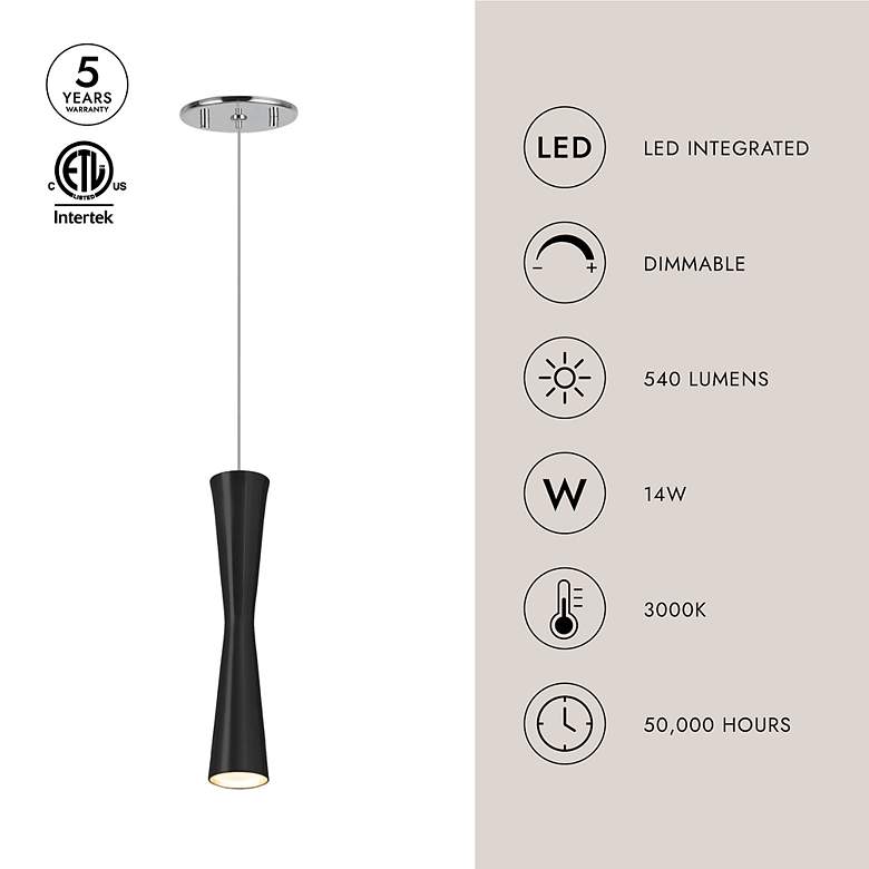 Image 4 Kuzco Robson LED 12-in White Pendant more views