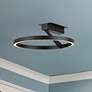 1_Kuzco Roda LED 16-in Black Semi-Flush Mount