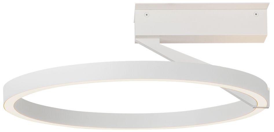 Image 3 Kuzco Roda LED 16-in White Semi-Flush Mount more views