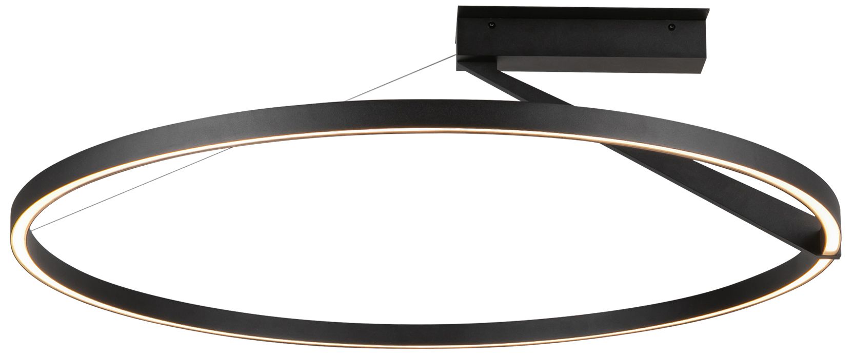 Image 2 Kuzco Roda LED 31-in Black Semi-Flush Mount more views