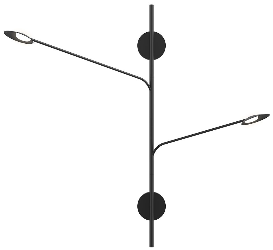 Image 5 Kuzco Rotaire LED 2 Head Black Wall Sconce more views