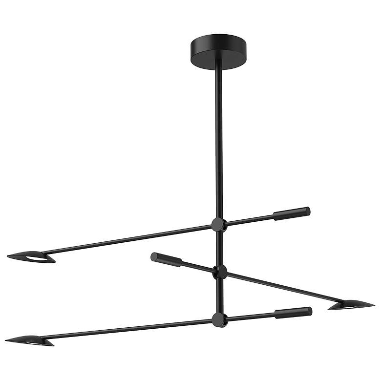 Image 1 Kuzco Rotaire LED 32-in Black LED Chandeliers