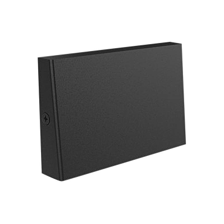 Image 1 Kuzco Roto 5" Wide Black Horizontal LED Outdoor Step Light