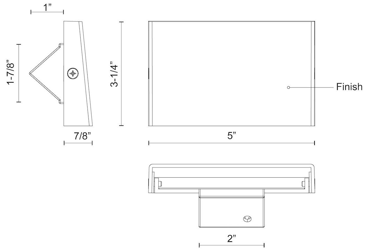 Image 2 Kuzco Roto 5" Wide White Horizontal LED Outdoor Step Light more views