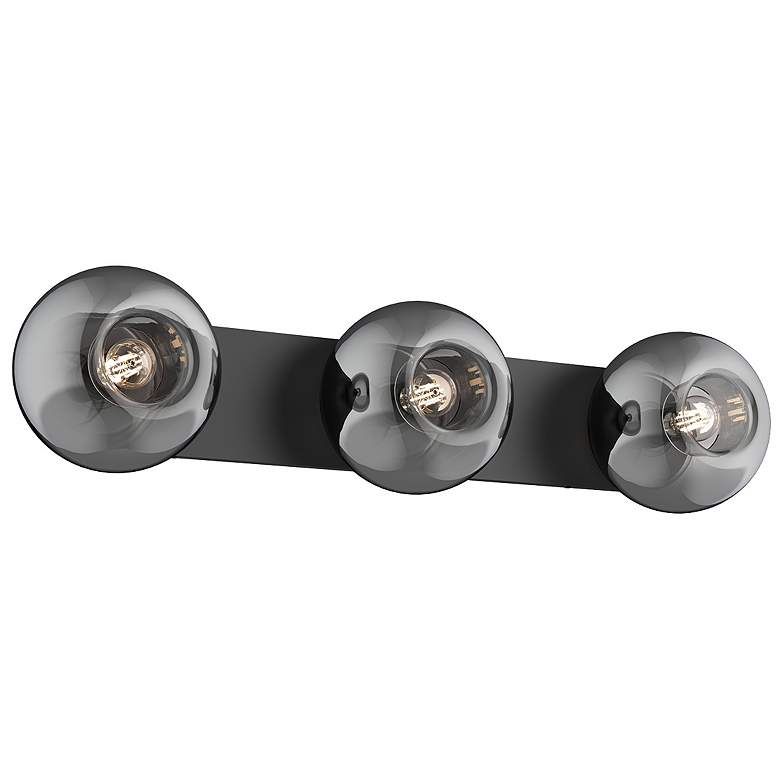 Image 2 Kuzco Samar E26 32-in Black/Smoked Vanity Light more views