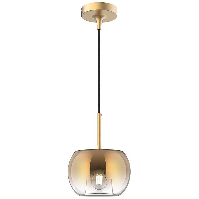 Image 1 Kuzco Samar E26 8-in Brushed Gold/Copper Pendant