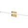 Kuzco Saphir LED 34-in Brushed Gold Vanity Light