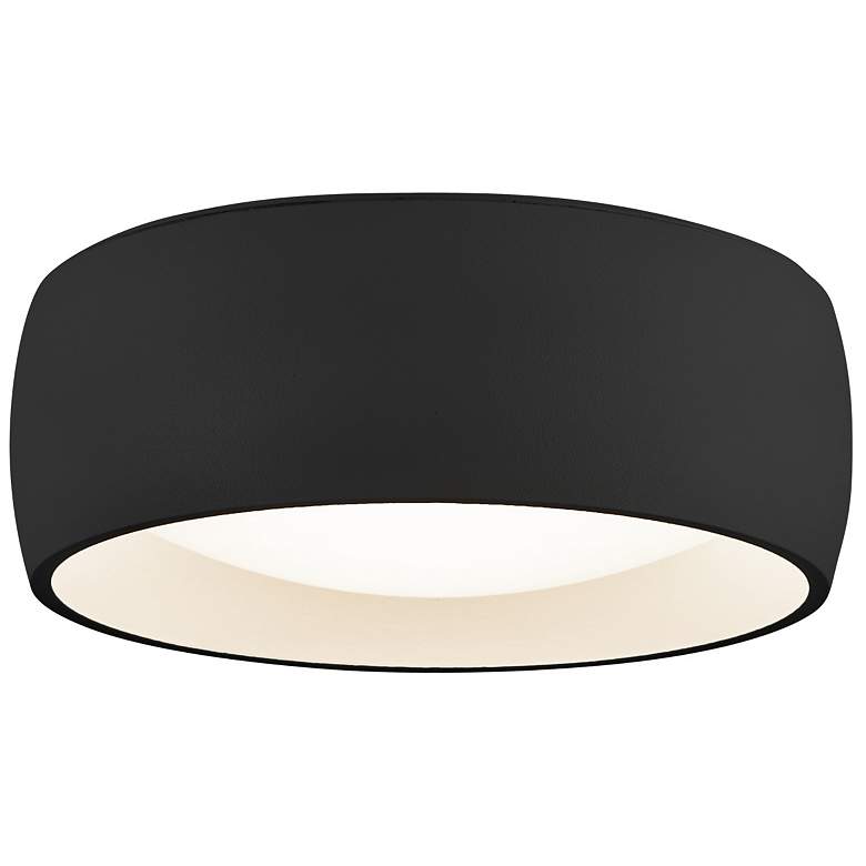 Image 1 Kuzco Savile LED 4-in Black Flush Mount