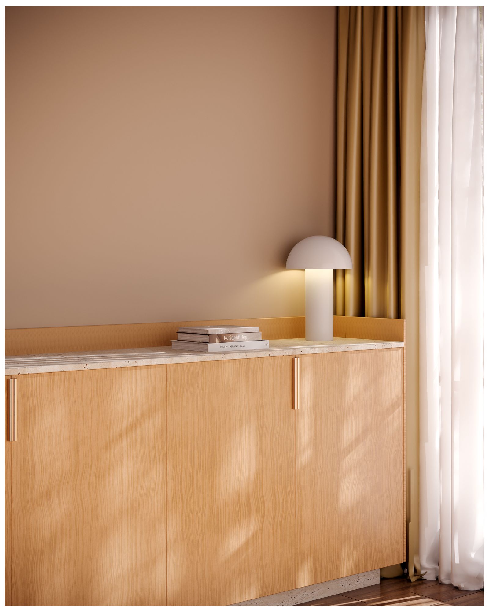 Image 3 Kuzco Setas LED 6-in Cream LED Table Lamp more views