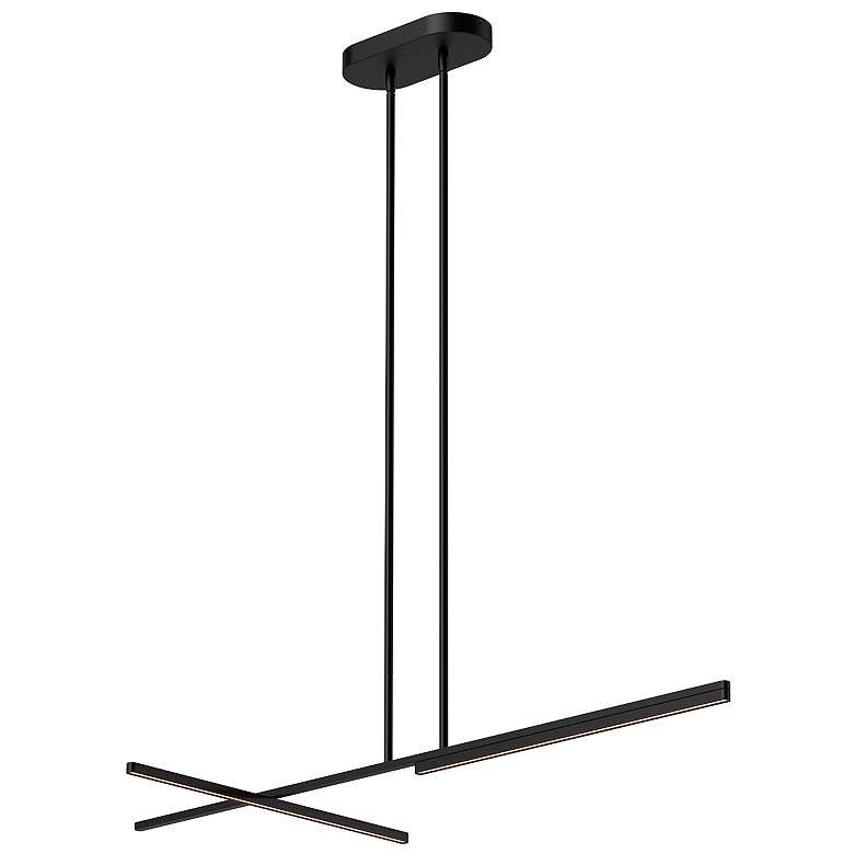 Image 1 Kuzco Shift LED 48-in Black Linear Pendant