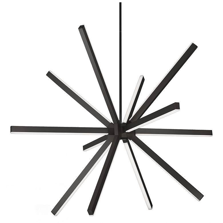 Image 1 Kuzco Sirius LED 48-in Black LED Chandeliers