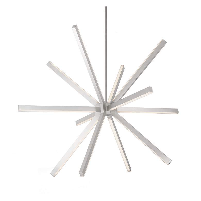 Image 1 Kuzco Sirius LED 48-in Brushed Nickel LED Chandeliers