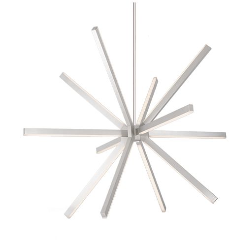 Image 3 Kuzco Sirius LED 48-in Brushed Nickel LED Chandeliers more views
