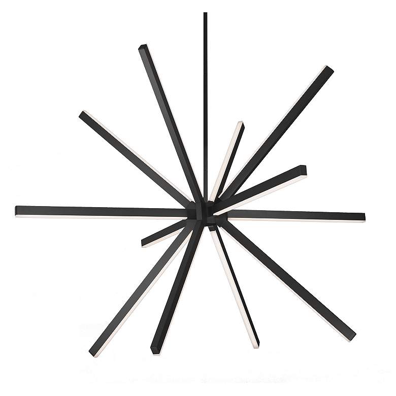 Image 1 Kuzco Sirius LED 56-in Black LED Chandeliers