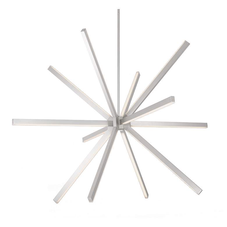 Image 1 Kuzco Sirius LED 56-in Brushed Nickel LED Chandeliers