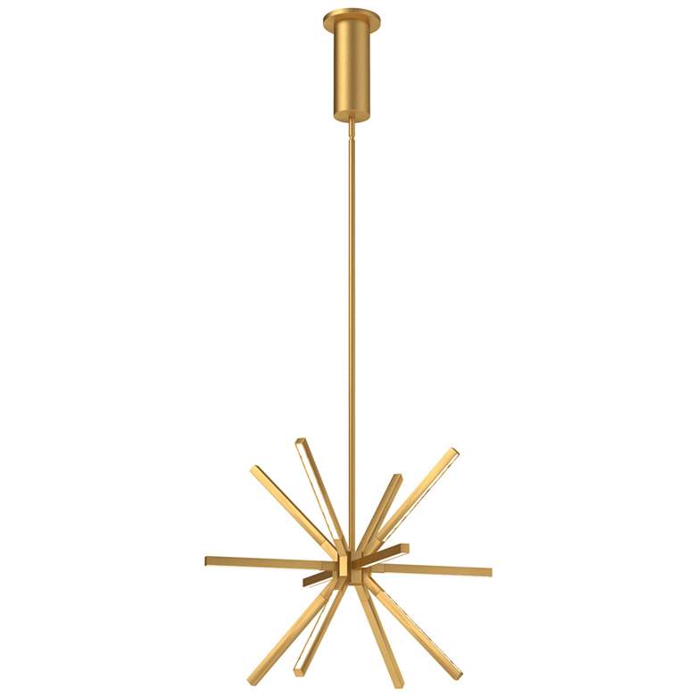 Image 1 Kuzco Sirius Minor LED 20-in Brushed Gold Chandelier
