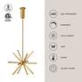 4_Kuzco Sirius Minor LED 20-in Brushed Gold Chandelier more views