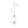 6_Kuzco Sirius Minor LED 20-in Brushed Gold Chandelier more views