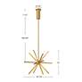 7_Kuzco Sirius Minor LED 20-in Brushed Gold Chandelier more views