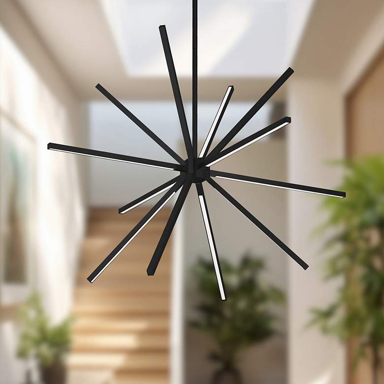Image 1 Kuzco Sirius Minor LED 32-in Black LED Chandeliers