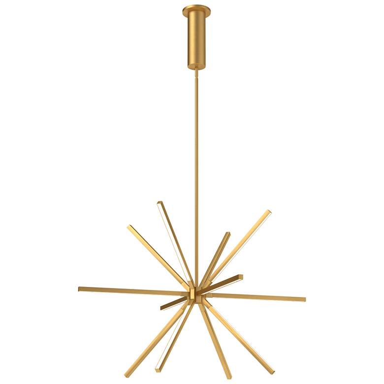 Image 1 Kuzco Sirius Minor LED 32-in Brushed Gold Chandelier