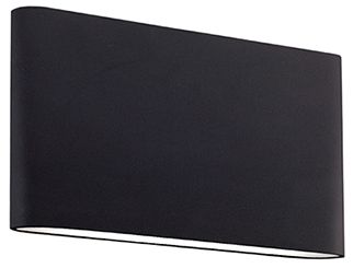 Image 2 Kuzco Slate LED 10-in Black All-terior Wall Sconce more views