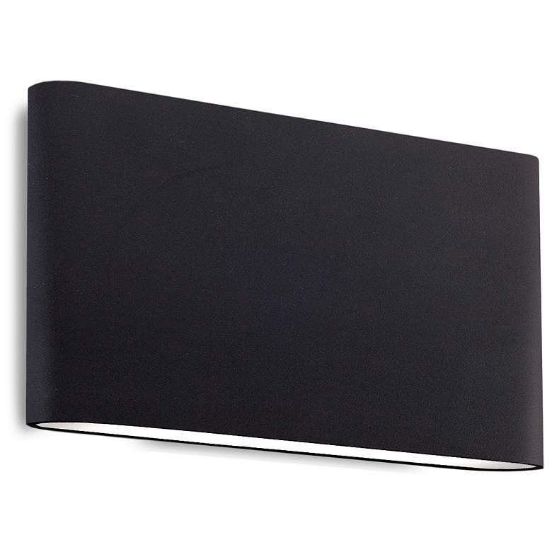 Image 1 Kuzco Slate LED 10-in Black All-terior Wall Sconce
