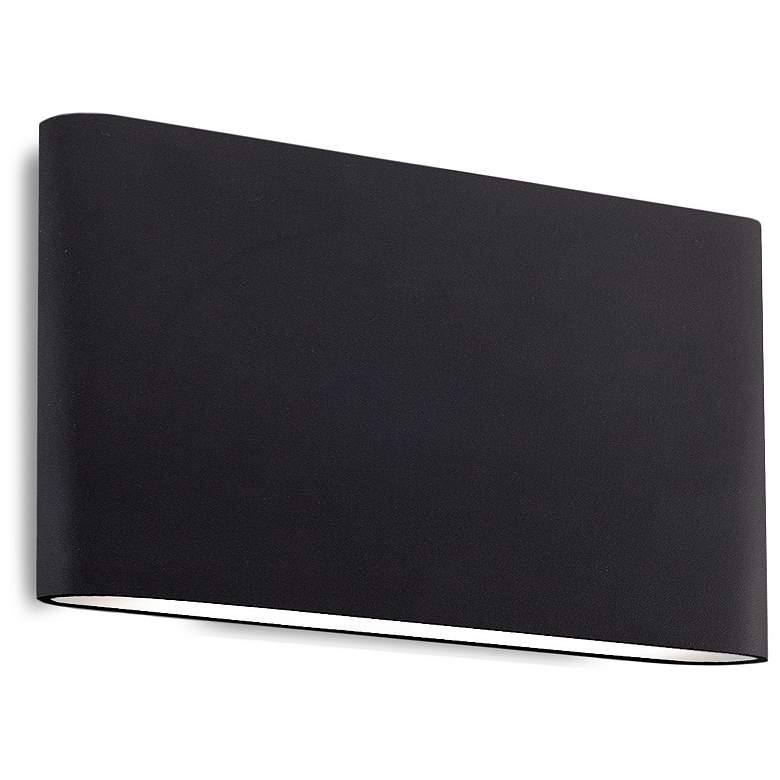 Image 1 Kuzco Slate LED 10-in Black All-terior Wall Sconce