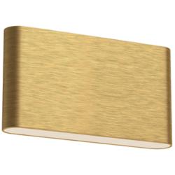 Kuzco Slate LED 10-in Brushed Gold All-terior Wall Sconce