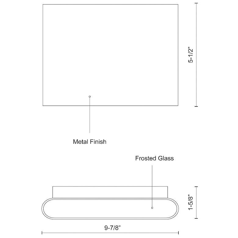 Image 3 Kuzco Slate LED 10-in Brushed Nickel All-terior Wall Sconce more views
