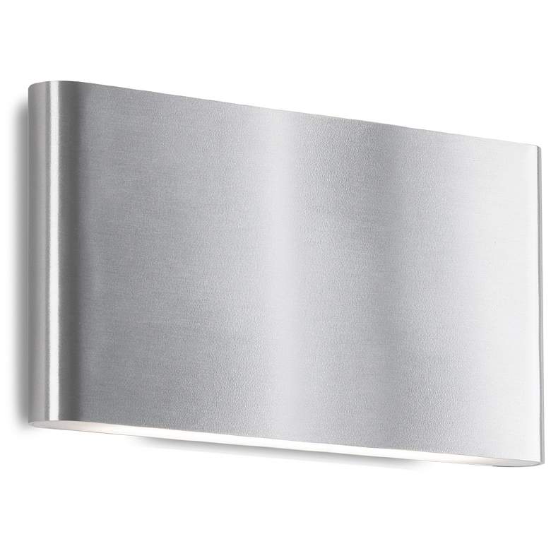 Image 1 Kuzco Slate LED 10-in Brushed Nickel All-terior Wall Sconce