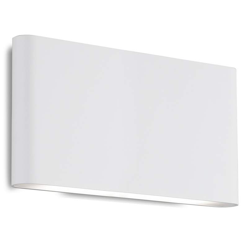 Image 1 Kuzco Slate LED 10-in White All-terior Wall Sconce