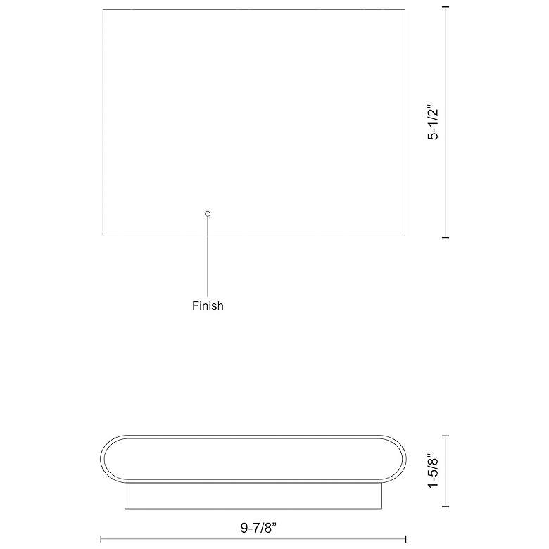 Image 2 Kuzco Slate LED 10-in White All-terior Wall Sconce more views