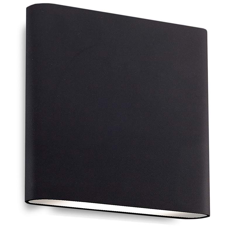 Image 1 Kuzco Slate LED 6-in Black All-terior Wall Sconce