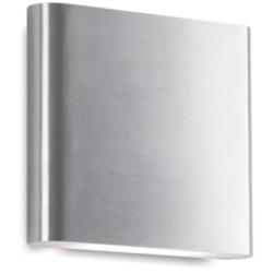 Kuzco Slate LED 6-in Brushed Nickel All-terior Wall Sconce