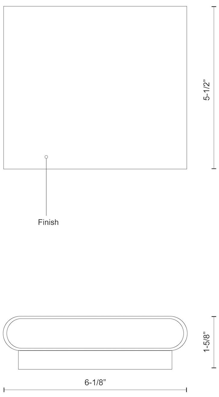 Image 2 Kuzco Slate LED 6-in Brushed Nickel All-terior Wall Sconce more views