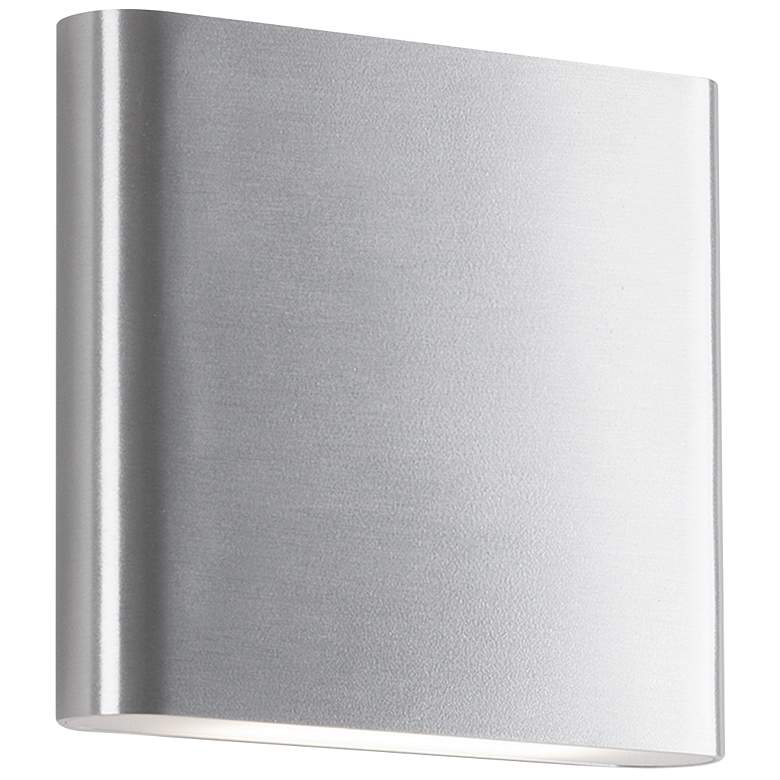 Image 1 Kuzco Slate LED 6-in Brushed Nickel All-terior Wall Sconce