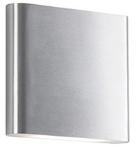 Image 2 Kuzco Slate LED 6-in Brushed Nickel All-terior Wall Sconce more views