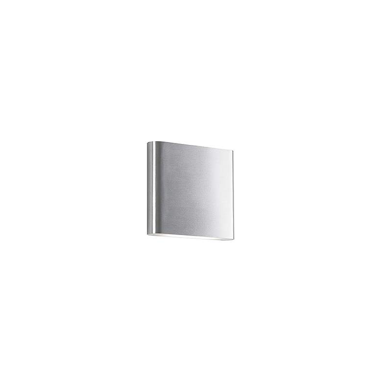 Image 2 Kuzco Slate LED 6-in Brushed Nickel All-terior Wall Sconce more views
