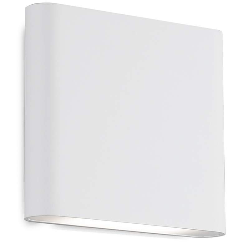 Image 1 Kuzco Slate LED 6-in White All-terior Wall Sconce