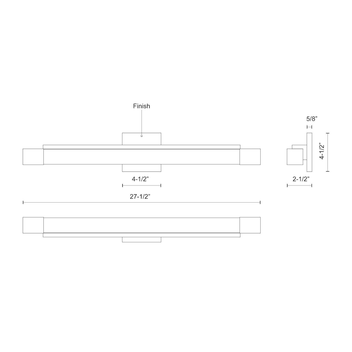 Image 7 Kuzco Soho LED 27-in Brushed Nickel Vanity Light more views