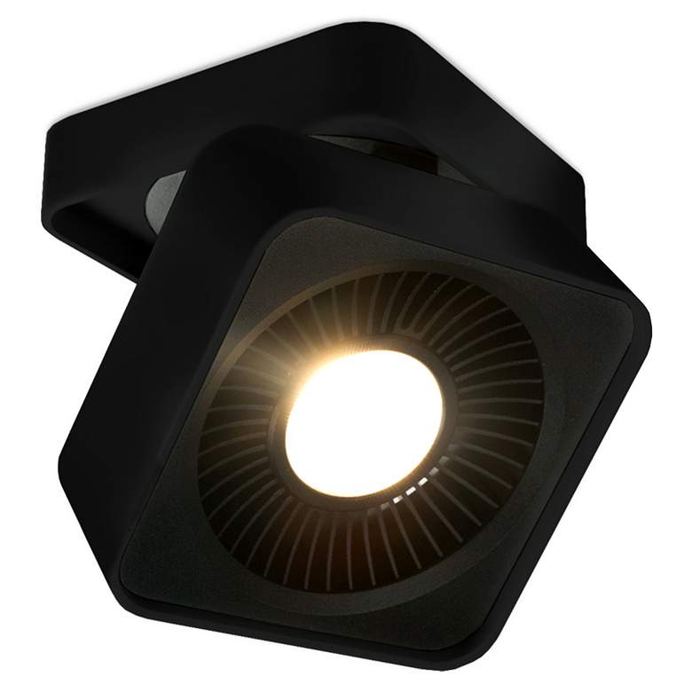 Image 1 Kuzco Solo LED 4-in Black Flush Mount
